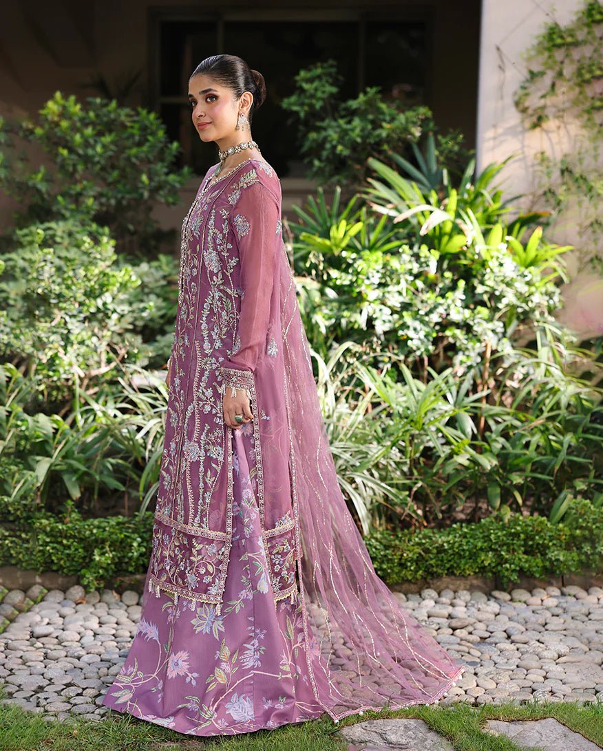 Roheenaz Aangan Luxury Chiffon 3 Piece Unstitched Suit