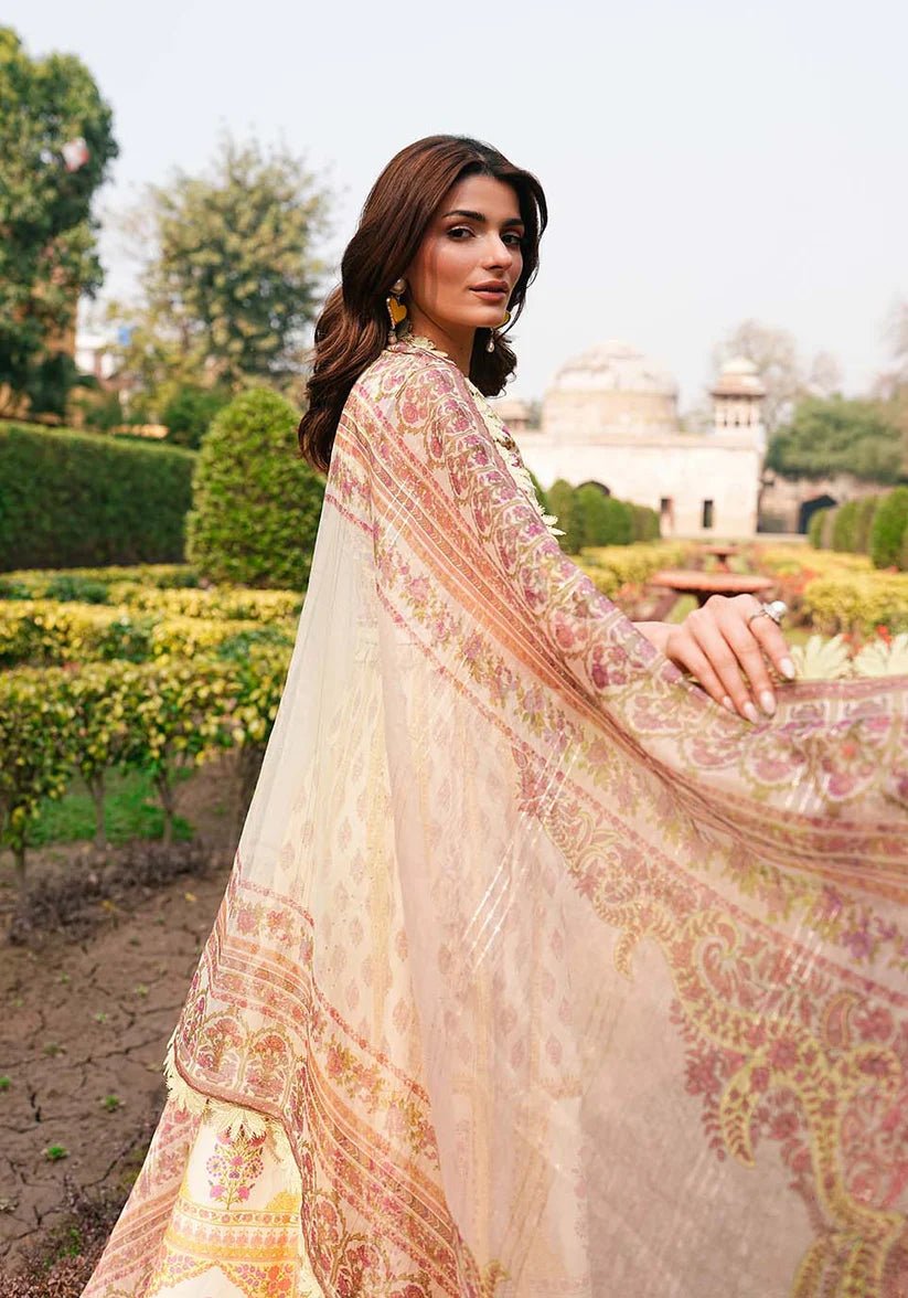 Lawn Zarqash 3 Piece Unstitched Embroidered Lawn