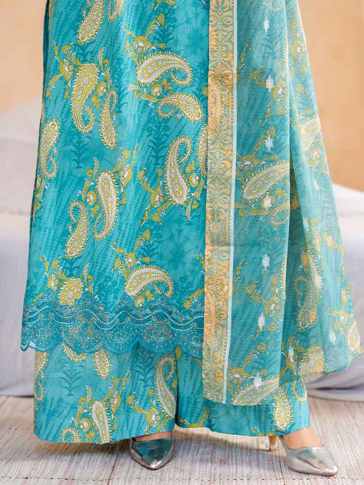 NOVA 3-Piece Unstitched Printed Lawn Embroidered Suit