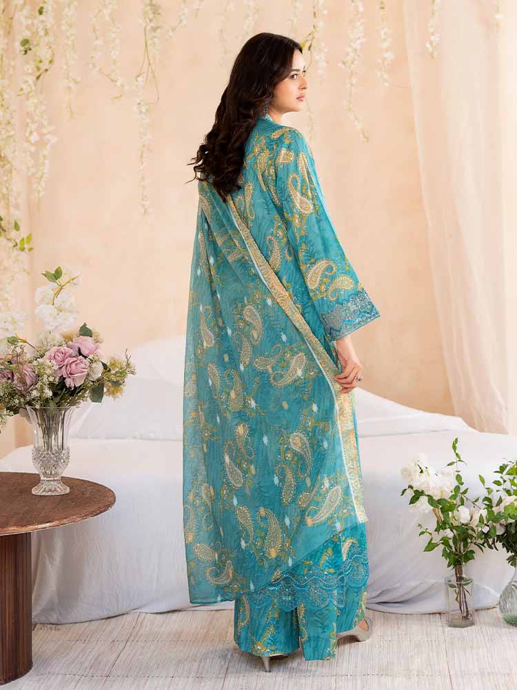 NOVA 3-Piece Unstitched Printed Lawn Embroidered Suit