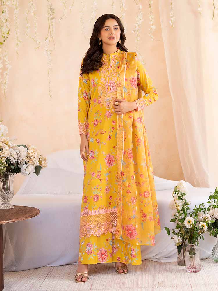 Gull Jee by NOVA Embroidered 3 Piece Unstitched Lawn Suit