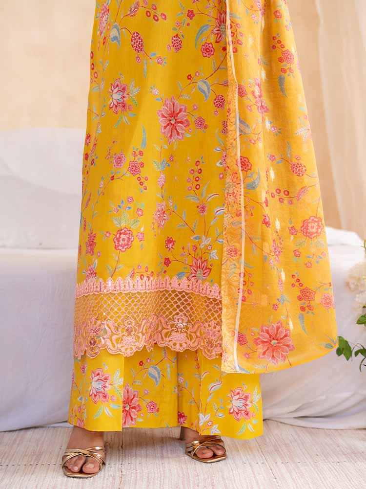 Gull Jee by NOVA Embroidered 3 Piece Unstitched Lawn Suit