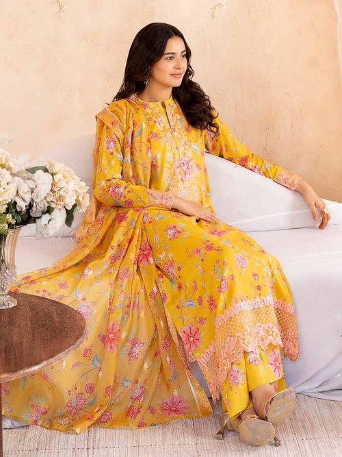 Gull Jee by NOVA Embroidered 3 Piece Unstitched Lawn Suit