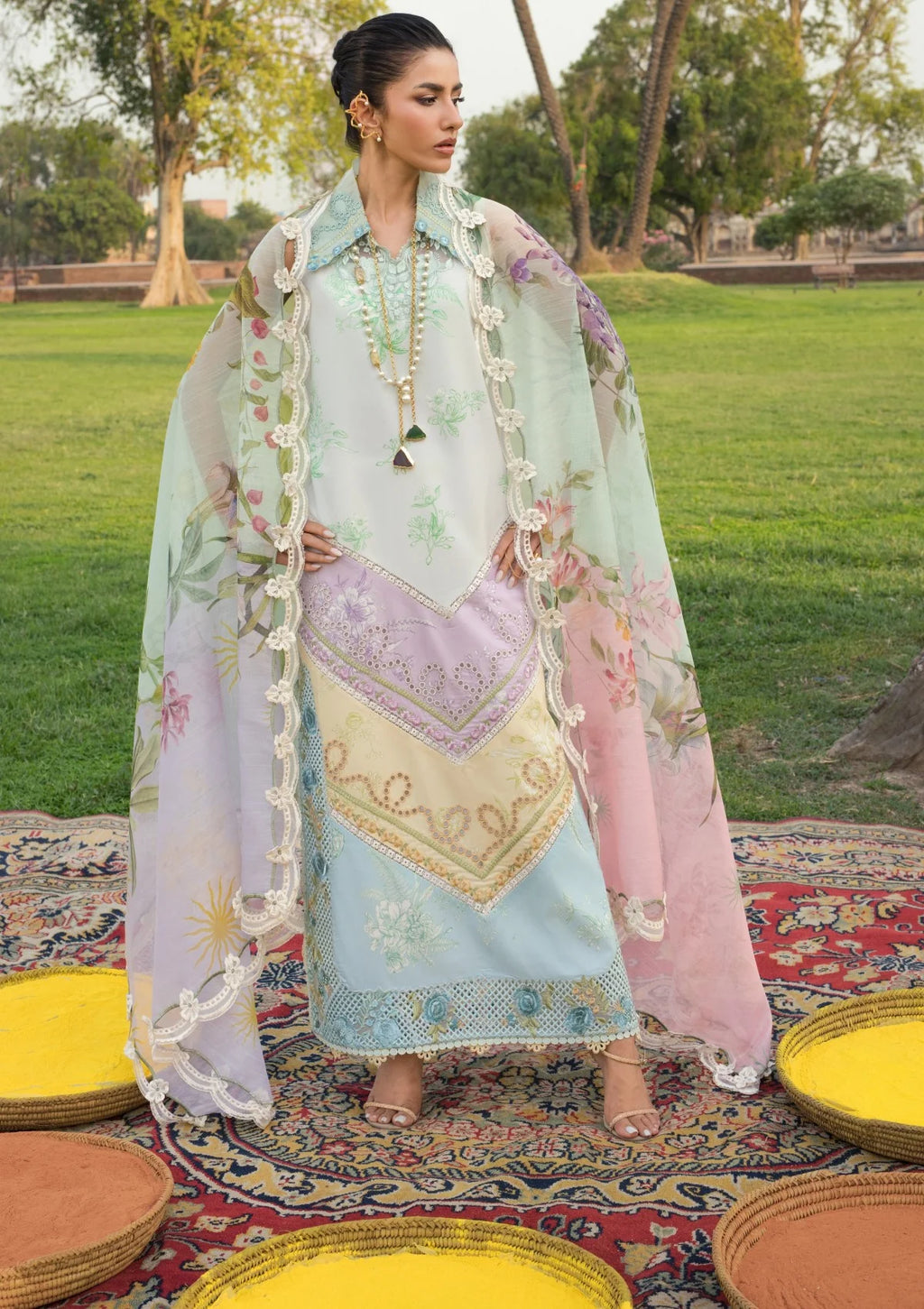 Saira Shakira Bloom 3 piece Lawn Unstitched Suit