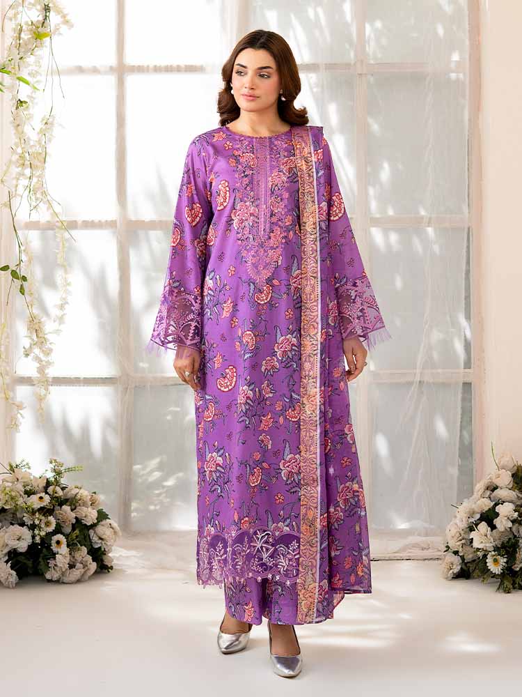 Gull Jee Bernish by NOVA 3 Piece Unstitched Lawn Suit