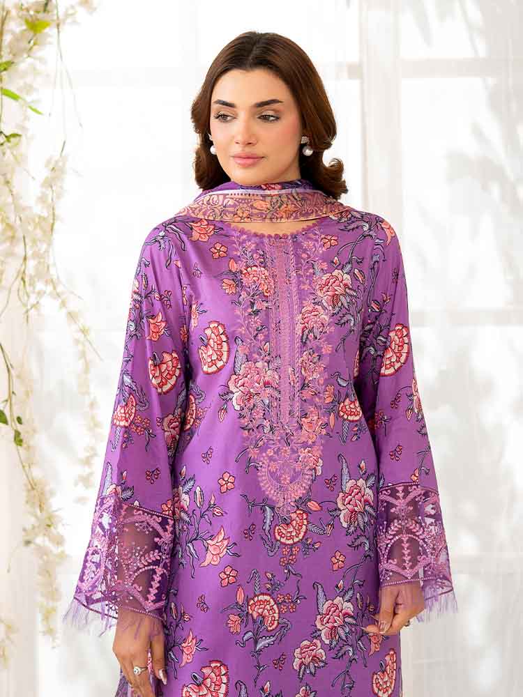 Gull Jee Bernish by NOVA 3 Piece Unstitched Lawn Suit