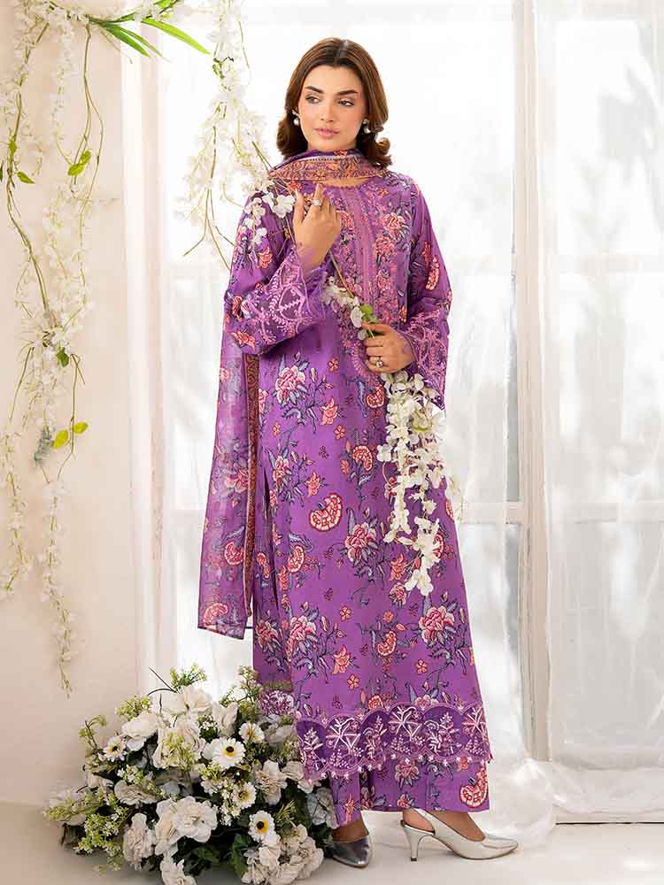 Gull Jee Bernish by NOVA 3 Piece Unstitched Lawn Suit