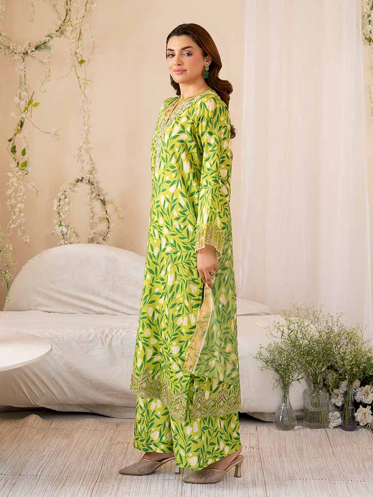NOVA 3-Piece Unstitched Printed Lawn Embroidered Suit
