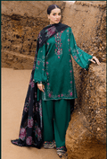 Crossstitch Garland Whisper 3-Piece Satin Printed Suit