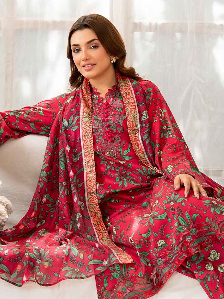 Gull Jee by NOVA Embroidered 3 Piece Unstitched Lawn Suit