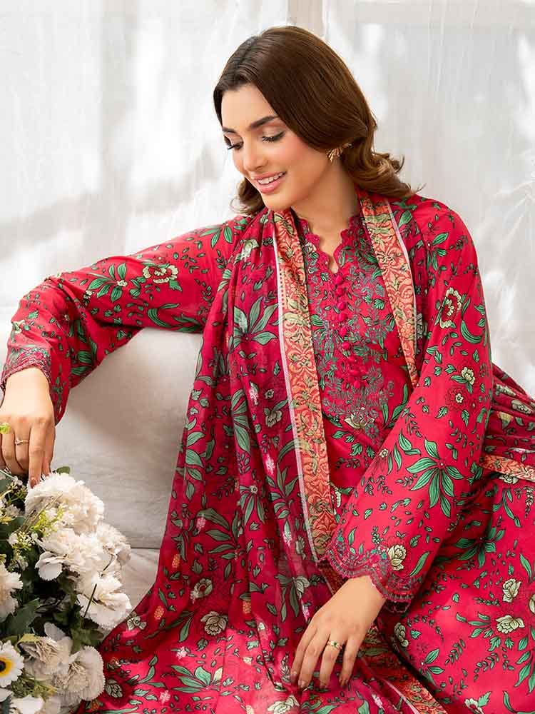 Gull Jee by NOVA Embroidered 3 Piece Unstitched Lawn Suit
