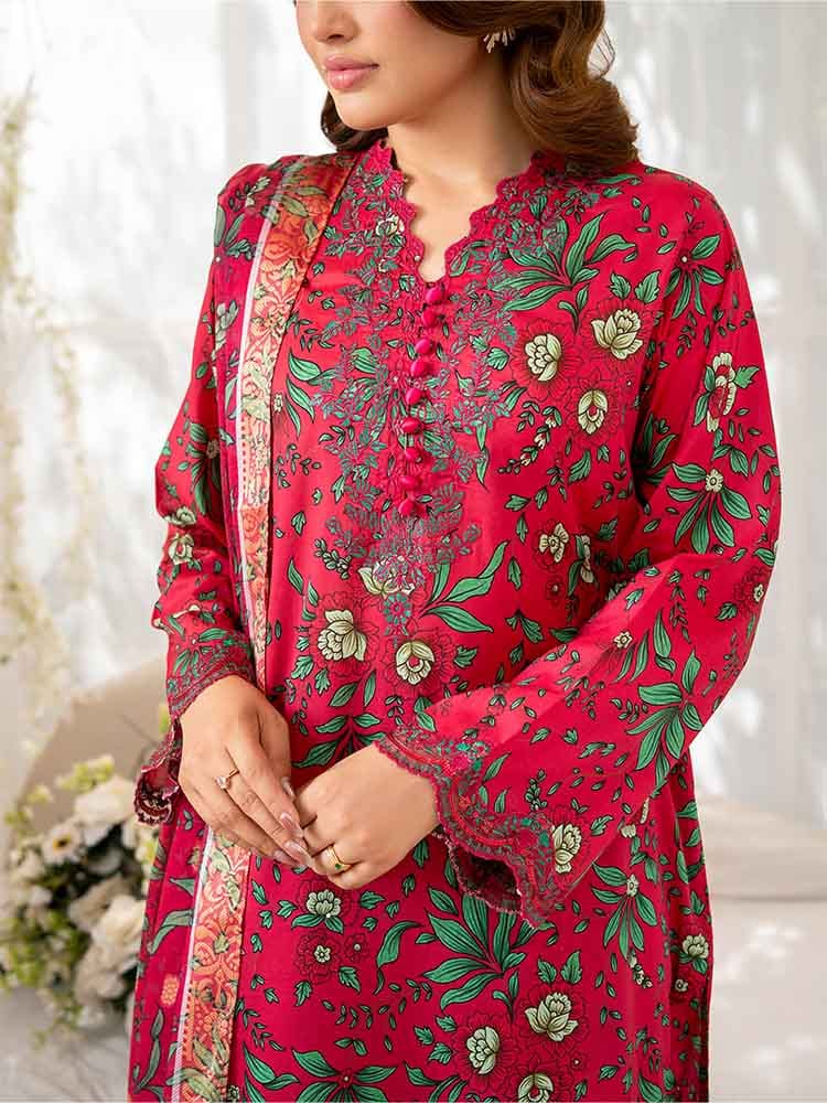 Gull Jee by NOVA Embroidered 3 Piece Unstitched Lawn Suit