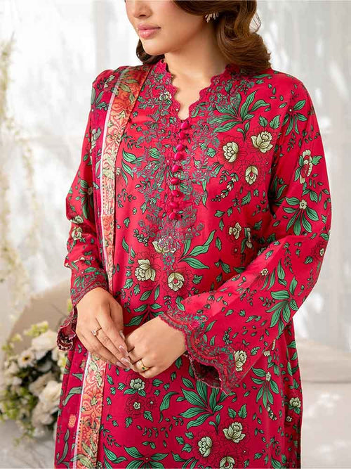 Gull Jee by NOVA Embroidered 3 Piece Unstitched Lawn Suit